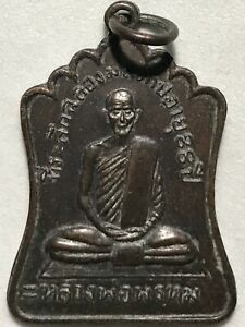 Phra Lp Prom Rare Old Thai Buddha Amulet Pendant Magic Ancient Idol 7