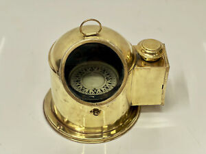 Made In Japan Authentic Original Brass Nautical Ship Saura Old Boat Compass