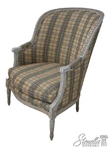 63376ec Vintage French Louis Xvi Style Painted Finish Club Chair
