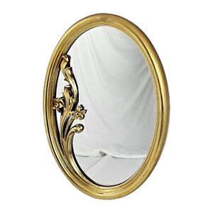 Vintage Homco Gold Frame Mirror Art Nouveau Hollywood Regency