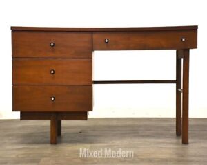 Walnut Mid Century Modern Desk By Stanley