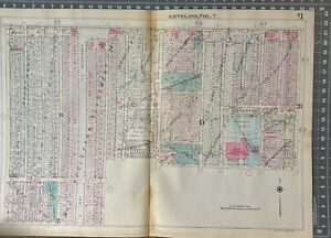 Original 1938 Cleveland With West Tech High School Map 