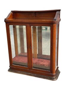 Antique Victorian Tiger Oak Bookcase Beveled Glass Quartersawn Unusual 1800s