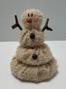 Primitive Melting Snowman Christmas Holiday Decor Nwt