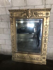 Magnificent Huge Wall Mirror Ornate Gold Frame Gesso Victorian Hollywood Regency