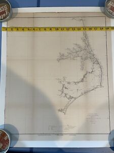 Original 1851 Coast Survey Chart North Carolina Outer Banks