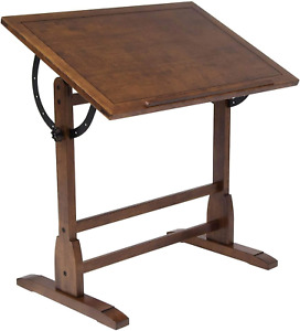 Vintage Rustic Oak Drafting Table Top Adjustable Drafting Table Craft