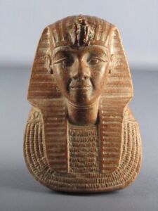 Sculpture Head Tutankhamun Statue Decoration Antique Egypt Vintage Xx Century
