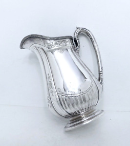 1920 Reed Barton Sir Galahad Deco Neoclassic Ribbed Footed Water Pitcher 4072