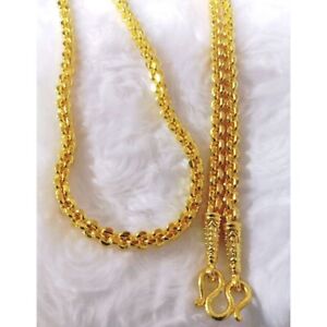 Golden Necklace Chain 24 Length Gold 18k Thai Amulet