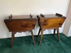 Amazing Antique Dough Box Side Tables 2 Available