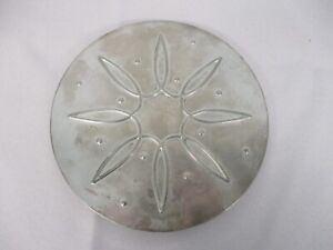 Vintage Towle Sterling Silver Footed Trivet With Mid Century Modern Starburst 9