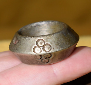 Antique Ethiopian Handmade Ethnic Silver Tribal Ring Ethiopia Africa Size 7 75