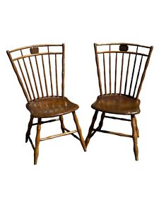 1810 Butterfly Windsor Chairs Birdcage Antique Country Americana Matching Set