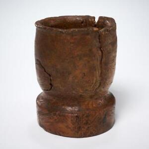 Antique Burl Wood Mortar Primitive Apothecary Medicine Grinder Bowl