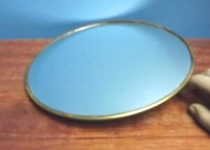 Mirror Convex C1870 9 Inch Optical Mirror Brass Mount 