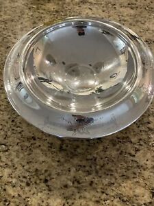 Sterling Silver Footed Fruit Bowl Vintage M Fred Hirsch Mfh 157 Weighted Base
