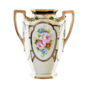 Antique Arts Crafts Hand Painted Nippon Vase