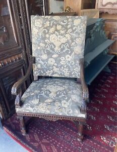 Antique French Fireside Armchair