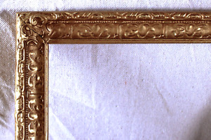 Sm Antique Arts Crafts Fits 6 X 8 Gold Gilt Picture Frame Wood Fine Art Ornate