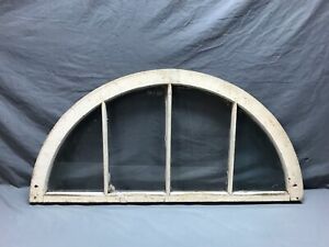 Antique Arch Window Sash Half Round Dome Top 20x41 4 Lite Transom Vtg 315 24b