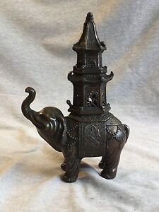 A Bronze Incense Burner Elephant