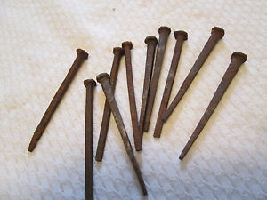 15 Vintage Used Square Nails 2 1 2 Inch