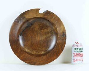 Attractive Walnut Fruit Bowl Incorporating Natural Edge Late 20th Century