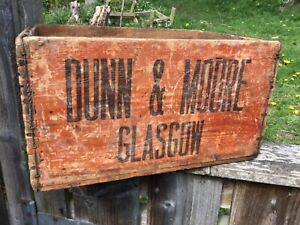 Dunn Moore Glasgow Vintage Wood Crate