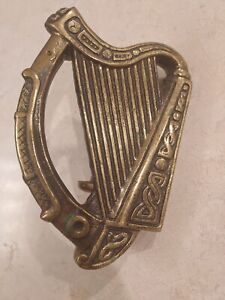 Antique Irish Harp Bronze Door Knocker Rare Unique Statement Piece 1920 S