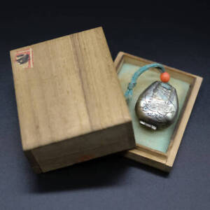 Netsuke Medicine Box Sagemono Inro Ojime Japanese Amulet Lucky Charm Japan