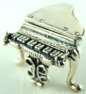 Sterling Silver Miniature Baby Grand Piano 267