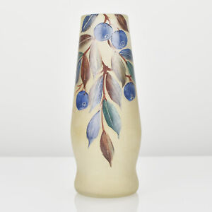 Antique French Legras Montjoye Floral Enameled Art Glass Vase Art Nouveau