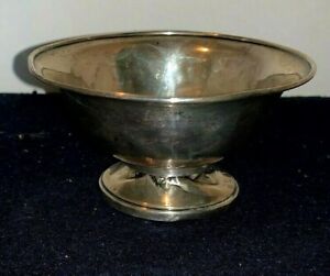 Small Sterling Silver 2 1 2 Tall Weighted Footed Bowl 82 Grams 