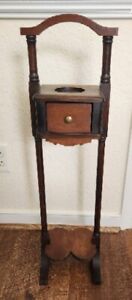 Antique Vintage Wood Smokers Table Stand