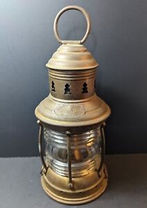 Antique Perkins Marine Lamp Hardware Brass Perko Marine Kerosene Lantern