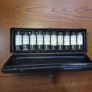 Antique Medical Apothecary Doctor S Bag Travel Vials Kit Missionarries