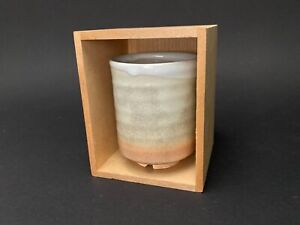 Japanese Handcrafted Hagi Ware Teacups With Display Box Yunomi Vintage