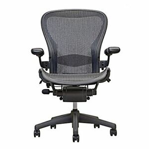 Herman Miller Aeron Chair Open Box Size B Fully Loaded Black Chair 