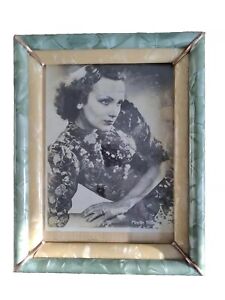 Large Photo Frame Art Deco Celluloid Two Colours 11 3 8in X 9 1 8in
