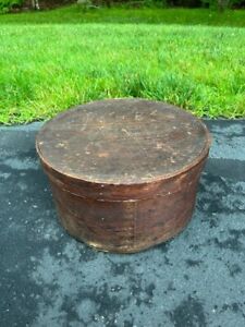 Three Antique Primitive Bent Wood Shaker Pantry Cheese Boxes