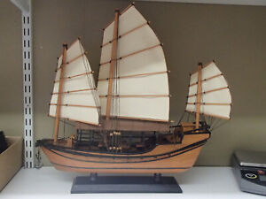 Wooden Model Ship Galleon Sailing Vessel 18 Long X 17 3 4 Tall