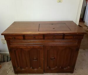 Antique Sewing Table Cabinet