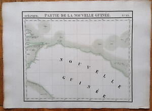 Pacific Large Original Map New Guinea 23 By Vandermaelen 1827