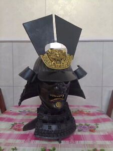 Vintage Japanese Samurai 1 1 Wearable Armor Helmet Warrior Full Face Mask Unisex