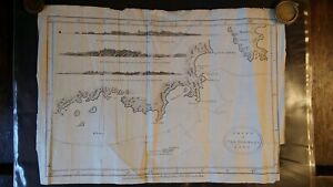 1784 Antique Map Chart Of Van Diemen S Land Tasmania Hogg Bowen Captain Cook
