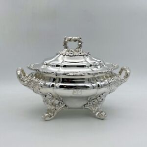 Early 19th Century Antique George Iv Old Sheffield Soup Tureen Circa 1830