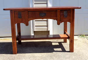 Larger Stickley Brothers Desk With 3 Drawers Arch S 48 X 30