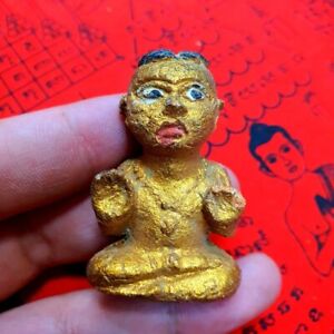 Kuman Thong Lp Tae Luk Krok Voodoo Haunted Talisman Sacred Thai Buddha Amulet