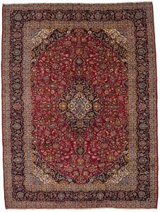 Large Vintage Hand Knotted Traditional 10x13 Area Rug Oriental Wool Home Carpet